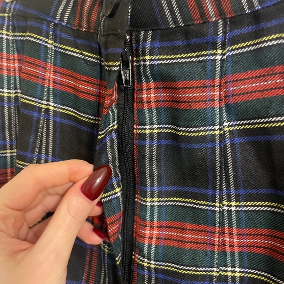 Urban Outfitters Plaid Pleated Mini Skirt Size S - Picture 5 of 5